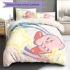Kirby2 Pattern Bedding Quilt Set Home Decoration Gift (1 * Duvet Cover + 2 * Pillowcase Without Core)