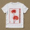 Vintage  Red Spider Lily T-Shirt Dead Flower Lost Memory Anime Aesthetic Tee Dark Harajuku Goth Streetwear Graphic Casual Shirt