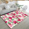Rose Personalized Text Area Rug Perfect for Decorate Room Outdoor Playrooms Hallway Anti-slip Rug Office Home Decor Birthday/Christmas Gift