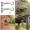 Hanging Plant Brackets Iron Decorative Wall Hangers Hook Hanging Plant Hook for Indoor Outdoor for Bird Feeders
