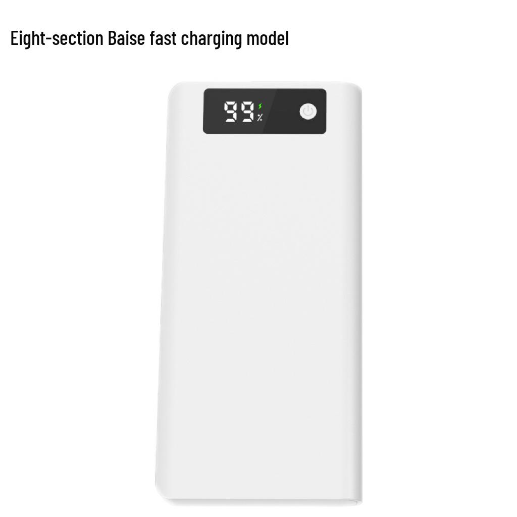 8-Section Detachable DIY Power Bank Kit with Super Fast Charging & Digital Display (18650 Solderless)