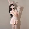 Sexy Lingerie Female Sexy Lace Perspective Suspenders Pink Bunny Uniform Passion Suit Internet Celebrity Bunny
