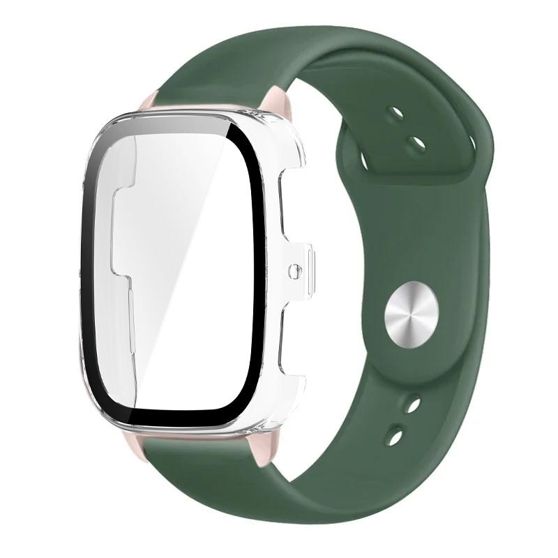 Smartwatch Silicone Watchband and PC Protect Case for Amazfit Active 2 Square Sport Bracelet
