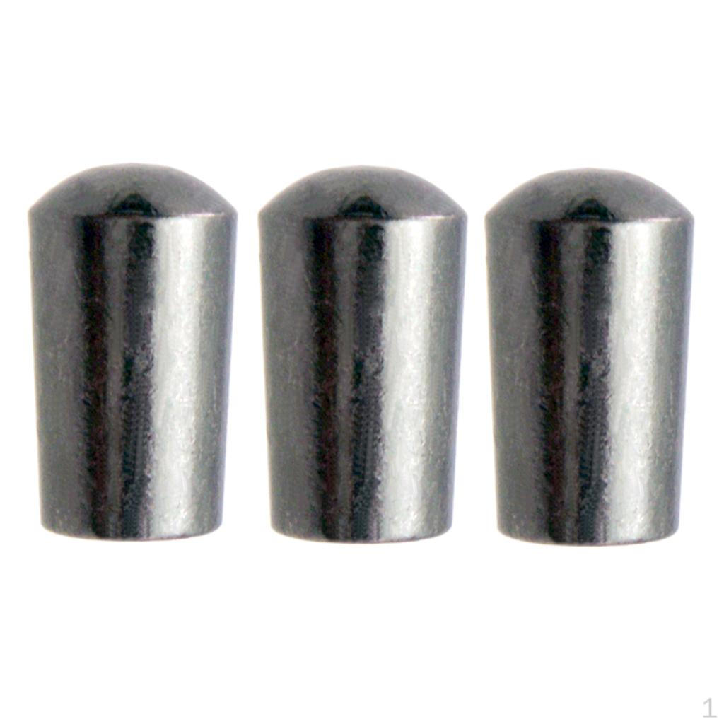 

3-х элементные ручки-переключатели, наконечник переключателя, кнопка для электрогитары чёрный