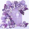 E-Commerce Purple Latex Balloon Chain Birthday Party Party Scene Decoration Arrangement Balloon