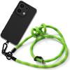 Silicone Case - E.F.CONNECTION - For Xiaomi Redmi Note 13 4G - Shockproof Protection - Removable Lanyard - Midnight Black