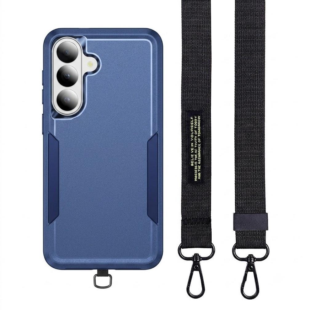 Coque Armure Protectrice avec Dragonne Étui Téléphone pour Samsung Galaxy A57 5G A17 A37 A 57 37 17 GalaxyA57 Coques Double Couche