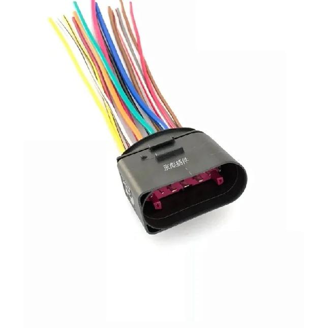 1pc for 2007-2011 Ford Mondeo Edge VW Headlight Plug Car Wiring Harness Socket Cable Wire Line