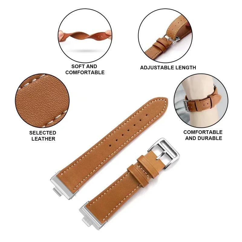 High-end Leather Strap For Huawei Watch Fit 5 Pro/4 Pro Sports Comfortable Breathable Bracelet Huawei Fit 5/4/3 Correa Accessory