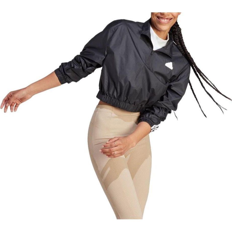 Adidas Jackets Women's Black Stand Collar Moderate Other IB4153