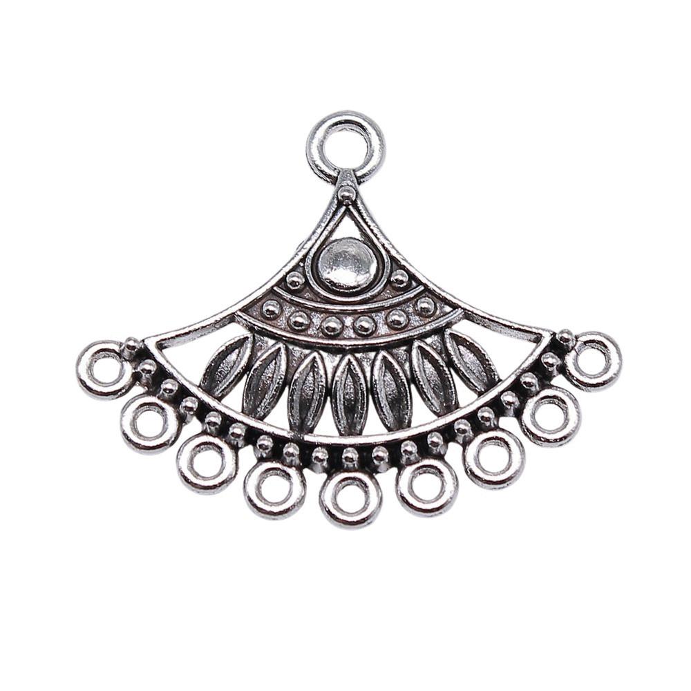Chinese Pavilion Charm Connectors Character Animal Ethnic Style Findings For DIY Jewelry