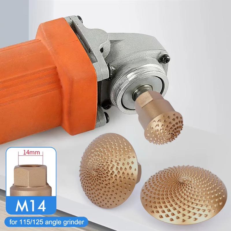 1Pcs Woodworking Wood Grinding And Carving Grinding Head Arc-Shaped Woodworking Grinding Head Angle Grinder Accessories