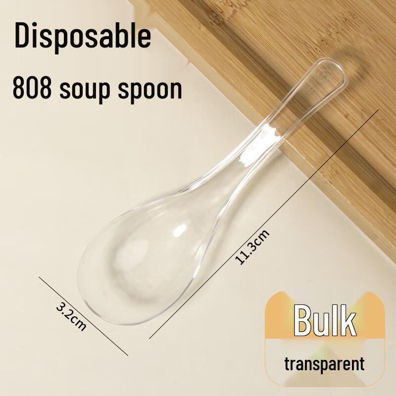 Transparent Disposable Hard Plastic Spoons