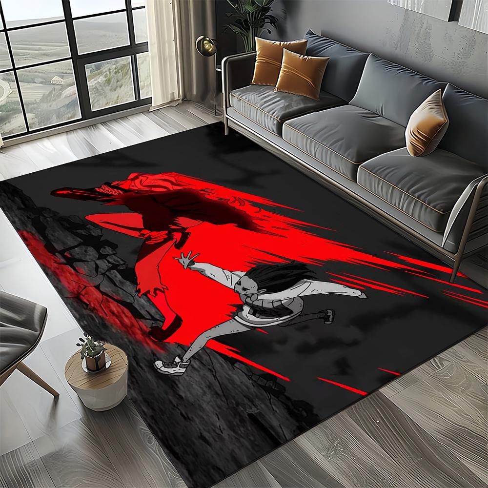 3D DAN DA DAN Anime Cartoon Teppich für Wohnzimmer Schlafzimmer Zuhause Sofa Dekoration, Kinder Spiel Rutschfeste Bodenmatte Geschenk