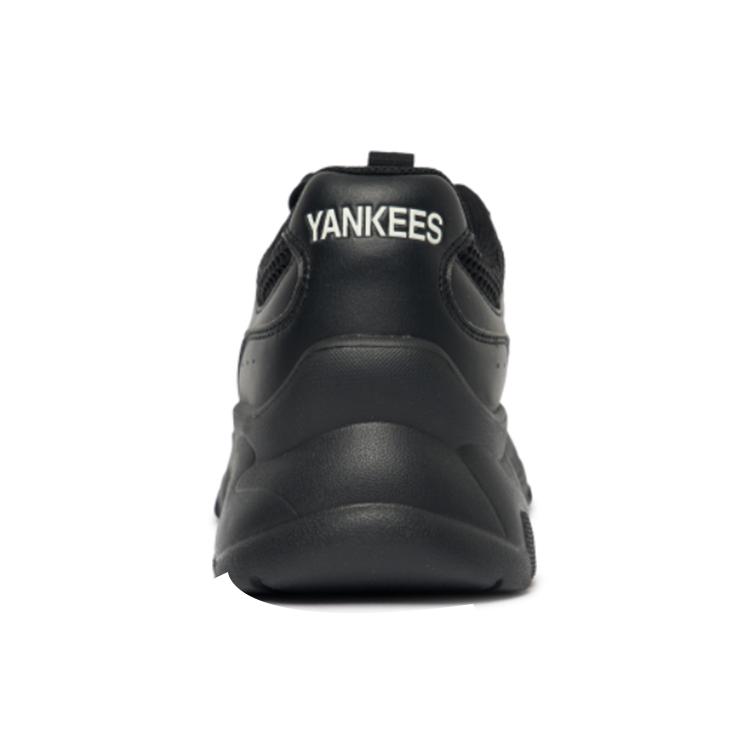 New MLB Big Ball Chunky Mesh Cushioning Anti Slip Wear Resistant Breathability Low Top Chunky Sneakers Unisex Black 3ASHCE12N-50BKS