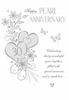 Birthday Card - Regal Publishing C80790 - Happy Pearl 30 Years - 22.9 X 15.2 Cm - Multicolour