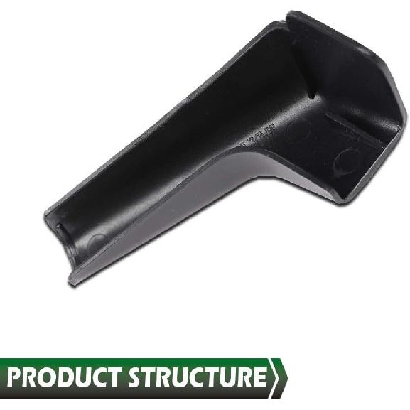GRAND ORANGE RV Rain Gutter Spouts Long Version Left and Right 3 1/2" Long 4pcs Black Gutter Spout