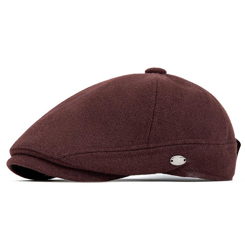 Autumn & Winter Wool Felt Beret: Warm British Retro Flat Cap for Men, Women & Children