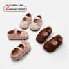 Spring 2026 Retro Leather Baby Walker Shoes for Girls - Stylish Soft Sole Toddler Shoes