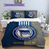 Hertha BSC Custom Name Pattern Bedding,Quilt Set Quilt Cover Pillowcase Home Birthday Gift(1 * Duvet Cover + 2 * Pillowcase, Without Core)