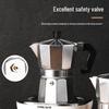 Octagonal Aluminum Moka Pot for Home, Office, or Outdoor Italian Espresso