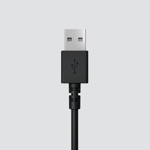 Logitech H390 Usb Wired Headset, Usb Type-A, Black