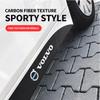 2pcs Car Logo Carbon Fibre Side Decal Side Skirt Car Stickers For Volvo Rdesign AWD C30 C70 S40 S60 S70 S80 S90 V40 V50 V60 V70
