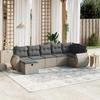 VidaXL Garden Lounge Set with Cushions 7 Pcs, Patio Sofas, Patio Furniture Set, Outdoor Furniture, Grey 3264126