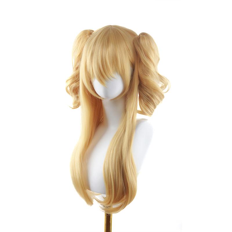 Yuzu Aihara Citrus Cosplay Paruka, Tepelně odolná, Clip-on Zlatý styl