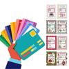 Christmas Gift Card Book 10-Sheet Book Holds 18 Cards Xmas Themed Gift Card Holder Holiday Gift for Older Kids Teens