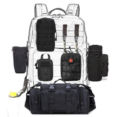 Conjuntos de bolsas militares, bolsa táctica del ejército, cinturón Molle, mochila de cintura de caza, paquete multifunción desmontable para exteriores