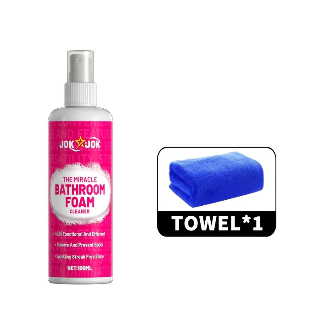 

JOKJOK Multi-Surface Polish & Shine Spray - Heavy-Duty Stain & Residue Remover for Bathroom,, Glass, Sink & Bathtub Cleaner - Sa