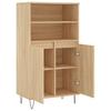 Highboard in Sonoma Oak Finish 60 x 36 x 110 cm engineered wood