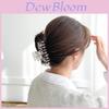 Korean Fashionable Elegant Medium-sized Acetate Material Hair Claw Clip For Women Stylish Gray
