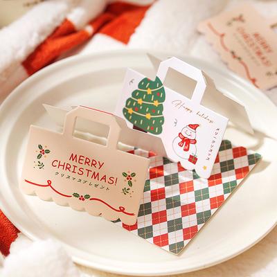 Christmas Creative Snack Packaging Bag Header Festive Bag Exquisite Cardboard
