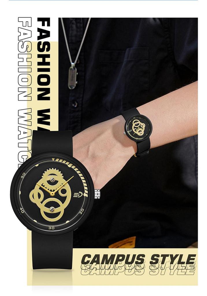 SANDA Waterproof Quartz Wristwatch - Simple, Lightweight, Versatile, Korean-Style for Students, Men, Women, and Children.