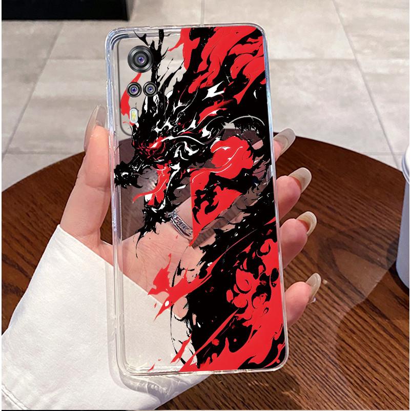 For Vivo Y31 2021 Y51 2020 Y53S Case V2036 V2030 Love Heart Rabbit Slim Clear Soft Silicone Back Cover For Vivo Y 31 Y 51 Casing