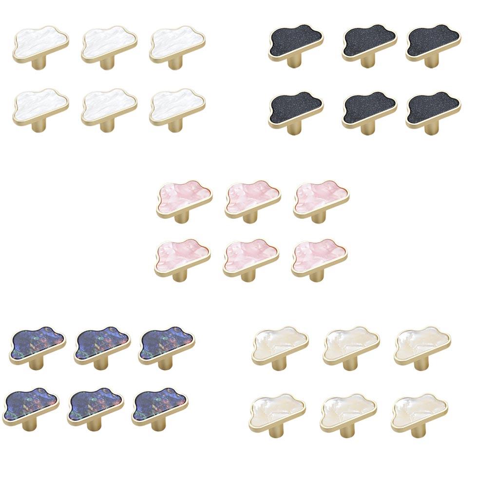 6x Nordic Style Round Nursery Dresser Knobs For Cupboard Door Handles Unique Decorative Door Handle