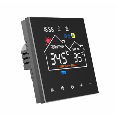 Inteligentny termostat do ogrzewania podłogowego w domu, termostat WiFi AC z aplikacją kontrolną LED Digital Touch