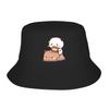Street Panda Bear Couple Anime Cartoon  Bucket Hat Unisex Packable Outdoor Sports Bubu And Dudu Fishing Caps Travel Headwear Bob