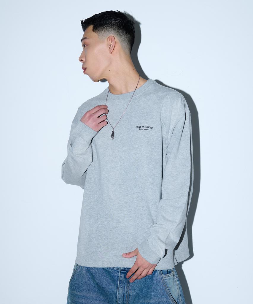 WKNDRS [Koin Seoul] Death Rider Ls T-Shirt (M.Grey)