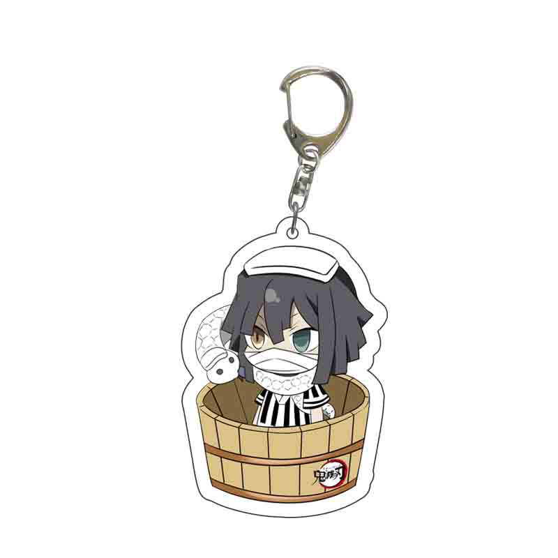 Demon Slayer Kimetsu No Yaiba Infinity Castle Acrylic Keychain Accessories Bag Charm Tokitou Muichirou Action Model Figure Playthings