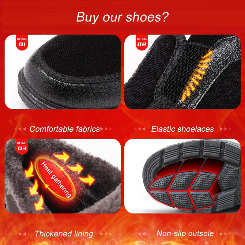 Herrskor Nya Vinterstövlar för Män Snöstövlar Casual Herr Vinterstövlar Utomhussneakers Pälsfodrade Varma Herrskor chaussure homme
