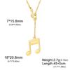 Cazador Trendy Music Note Pendant Necklace Women Stainless Steel Chain Choker Gold Color Jewelry Mother's Day Gift 2026 New