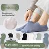 Men's Spring and Summer Thin Cotton Sweat Absorbing Boneless Antibacterial Mesh Invisible Heel Socks