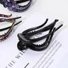 Crystal Headwear Hairpins Flexible Rhinestone Hair Clip Hollow Claws Acrylic Heart  Flower