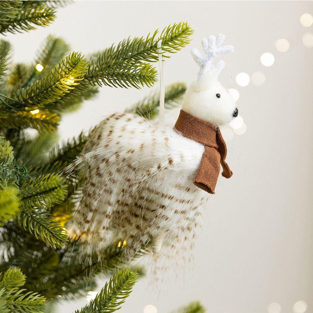 Felt Xmas Tree Pendants Cartoon Christmas Doll Pendant Simulation Owl Ornament  Holiday Decor