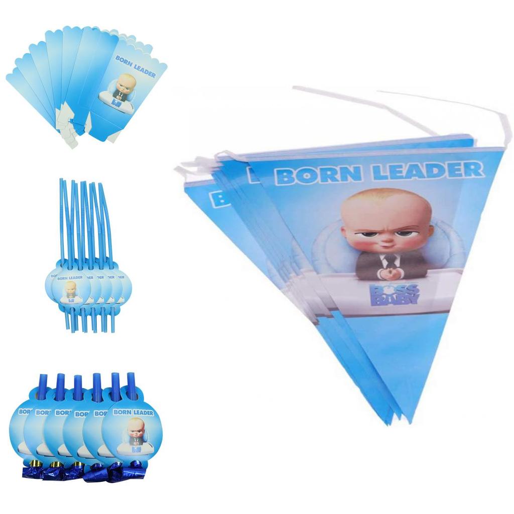 Boss Baby Themed Party Supplies Delightful Tableware Plates Cups And Banner