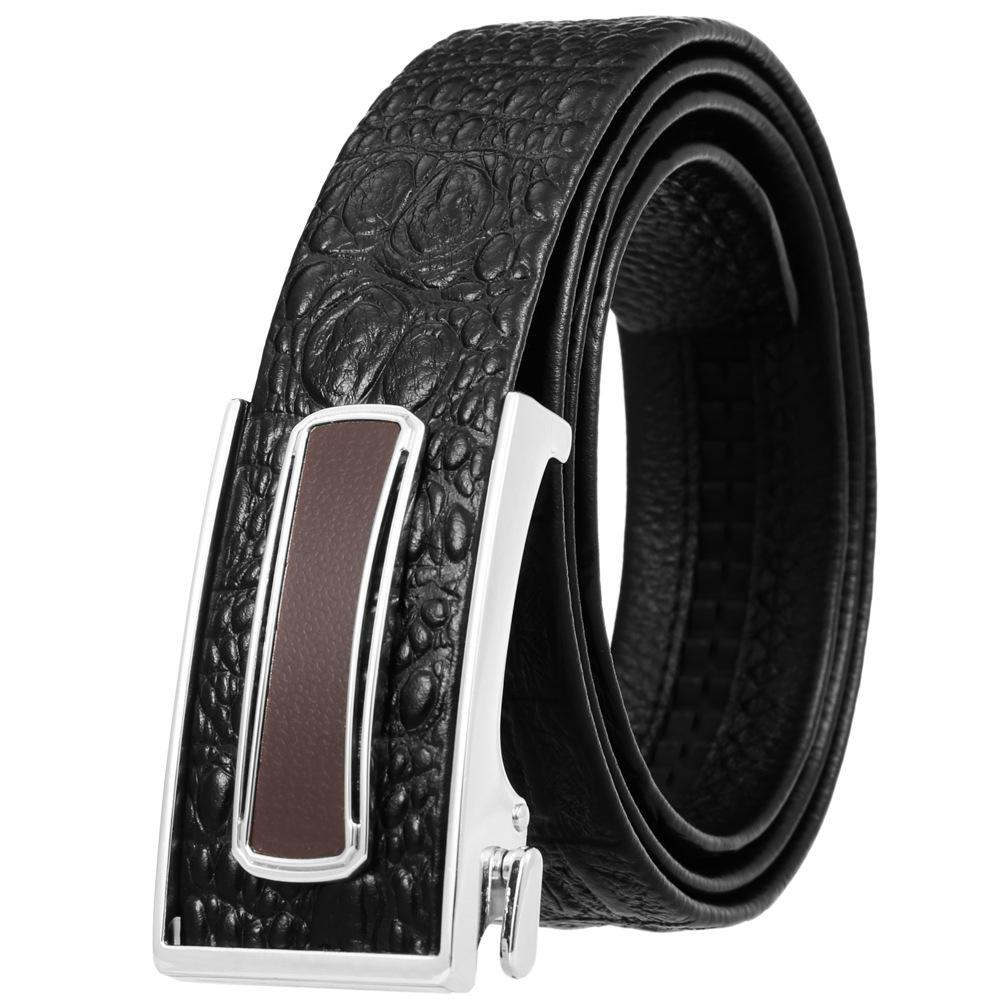 Ceinture tendance en cuir de vachette pleine fleur, boucle intérieure ceinture homme Ly36-23018-5