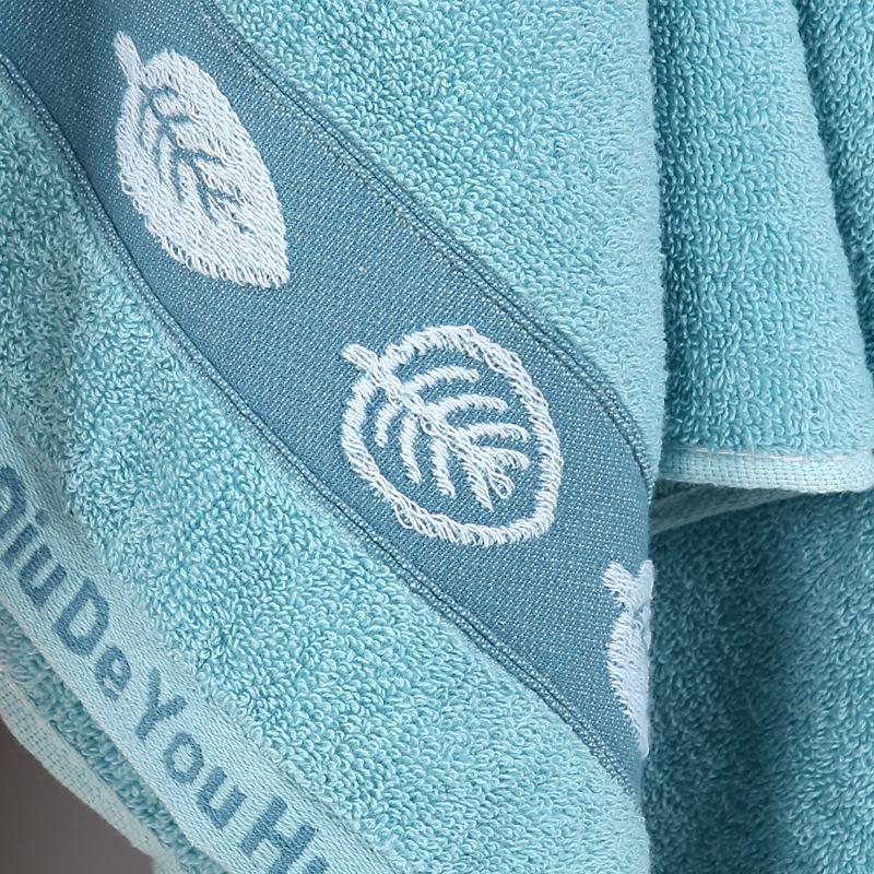 Pure cotton towel Thickened absorbent face towel Household towel Embroidered cotton towel